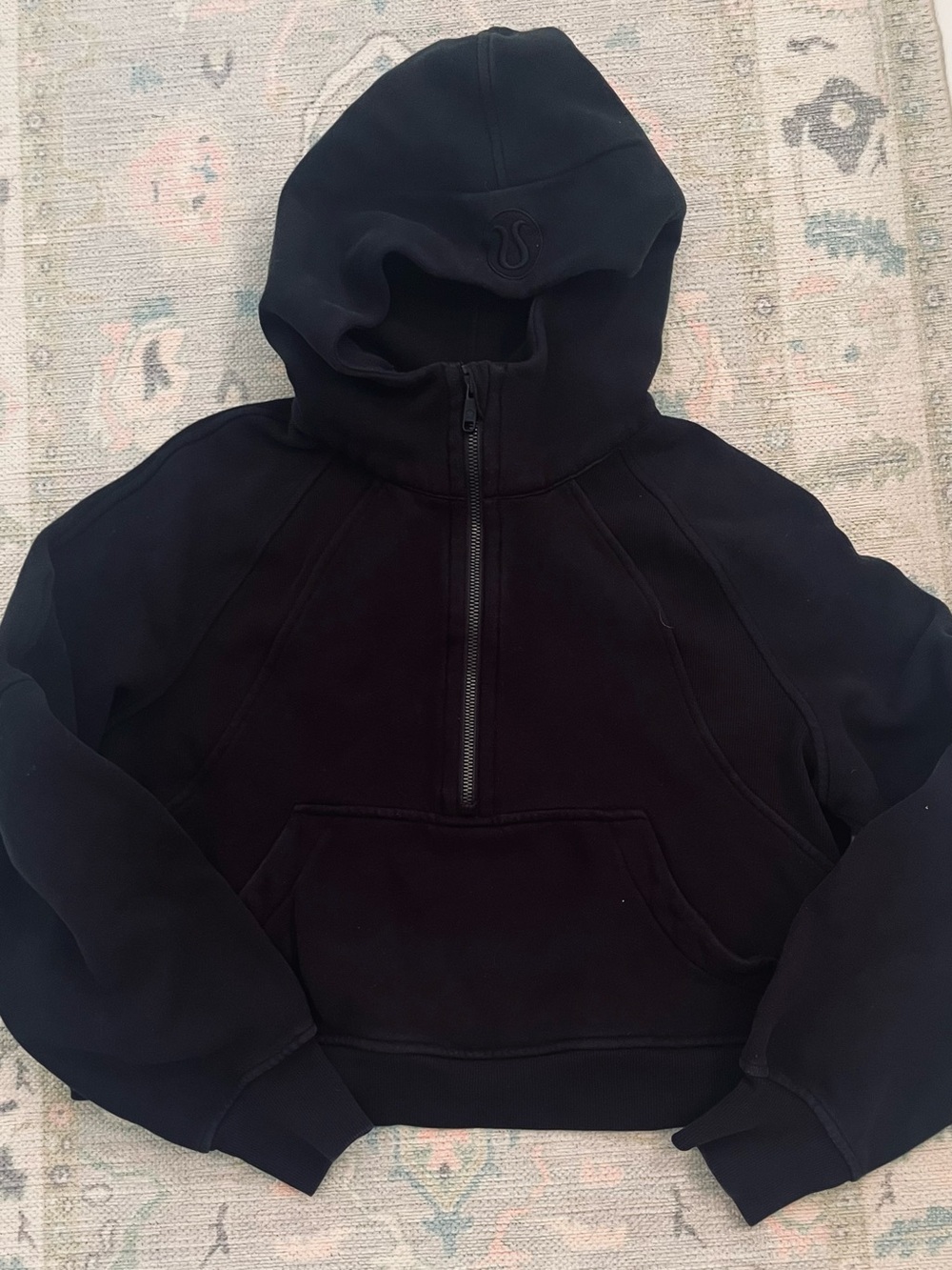 lululemon Scuba Oversized Half-Zip Black Hoodie
